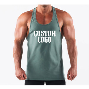 Débardeurs côtelés décontractés pour hommes – Gilet de sport sans manches en coton, coupe ajustée, respirant, couleur unie, idéal pour la course et les voyages, avec logo discret - Product Image 6