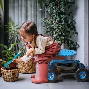 Sgabello da Giardinaggio Girevole a 360 Gradi con Ruote, Sedile per Lavori in Giardino, Scooter da Giardino con Sedile Girevole a 360 Gradi e Maniglia di Guida - Product Image 6