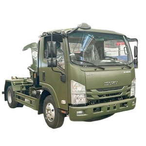 <span class=keywords><strong>Camion</strong></span> à ordures de haute qualité Euro 4 isuzu Hook - Lift 6ton 6000 litres Roll off véhicule à ordures <span class=keywords><strong>camion</strong></span> à ordures avec bras de levage - Product Image 1
