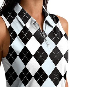 Chemisier sans manches zippé pour femme, décontracté et tendance, avec fermeture éclair sur le devant, fabricant OEM ODM, marque privée, vente en gros - Product Image 4