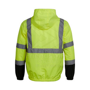 เสื้อแจ็คเก็ตน้ำหนักเบา ANSI Class 1 แบบสะท้อนแสงพร้อมโลโก้สั่งทำพิเศษ ดีไซน์กระเป๋าหลายช่อง เทปสะท้อนแสงสำหรับงานกลางแจ้ง - Product Image 3