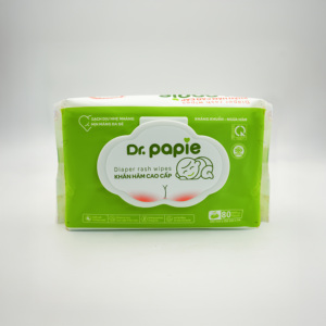 Lingettes humides pour bébé en coton non parfumées pour le soin des érythèmes fessiers, nettoyage doux de la zone des couches, protection apaisante, hydratante, sans alcool - Product Image 4