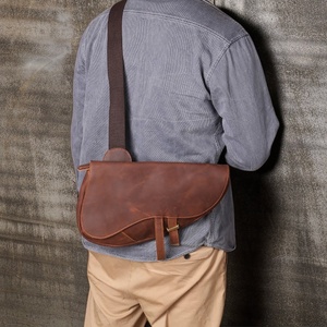Premium Quality Anti-Theft Fashion Genuine Leather <b>Chest</b> Bag Crossbody Shoulder Bag for Men Latest Model - Product Image 6