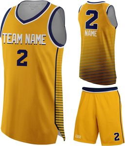 Vêtements de basket-ball pour adultes en gros, maillot d'équipe personnalisé, shorts, vêtements de sport pour hommes, tissu respirant, séchage rapide, logo imprimé par sublimation - Product Image 5