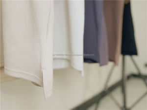 เสื้อยืดแขนสั้นสำหรับผู้ชายเสื้อยืดวินเทจตัดและเย็บโลโก้ได้ตามต้องการเสื้อยืดทรงหลวมไซส์ใหญ่พิเศษ - Product Image 3