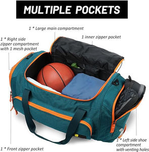 Bolsa de Deporte de PVC Personalizada, Color a Elección, con Bolsillos Ajustables, para Baloncesto Juvenil, Entrenamiento y Viajes - Product Image 3