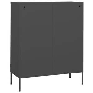 Armoire de rangement en acier anthracite 31,5''x13,8''x40'' pour boîtes de papier et de médias - Product Image 5