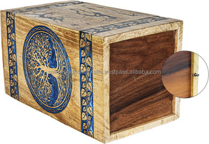 Urna de madera hecha a mano para cenizas de adultos, urnas funerarias para entierro con alta calidad. - Product Image 3