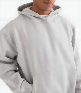 Ensemble jogging et sweat à capuche en polaire pour homme, style streetwear décontracté, coupe ample, avec logo personnalisé, vente en gros pour acheteurs en gros. - Product Image 4