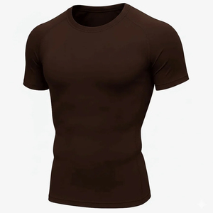 Camiseta de Compresión de Manga Corta para Hombre, Personalizada, Deportiva, para Gimnasio, Fitness, Secado Rápido, Capa Base Atlética, OEM - Product Image 3