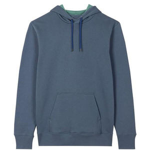 Sweat-shirt à capuche vert olive pour homme, coupe ample, couleur unie, en coton, avec poche, anti-rétrécissement, tissu 350g, décontracté, pour l'automne - Product Image 5