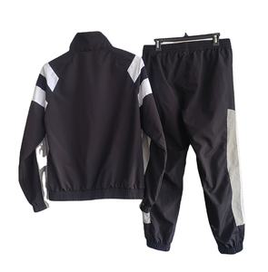 Personalizado diseñador de nylon de alta calidad cortavientos de gran tamaño ropa deportiva de los hombres patchwork chándales conjunto 2025 - Product Image 2