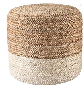 Customised Eco-friendly <b>Adjustable</b> Woven Water Hyacinth Ottoman <b>Stools</b> Handmade Customizable Side Tables for Rustic Home Interio - Product Image 5