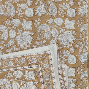 Premium Hand Block Printed 100% Cotton 200TC Floral Bed <b>Sheet</b> Set Boho Indian Print <b>King</b> <b>Size</b> Eco Friendly Soft Machine Washable - Product Image 3