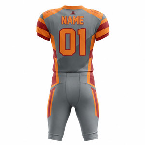 Uniforme de football américain de haute qualité, sur mesure, court, imprimé, grande taille, respirant, anti-humidité, 100% polyester, le meilleur - Product Image 3