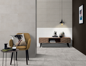 Carreaux de revêtement mural en porcelaine émaillée sculptée grand format sophistiqués 600x1200 pour projets de façade immobilière commerciale - Product Image 1