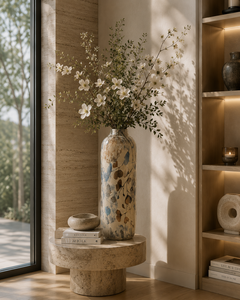 Hot Selling Classic Design Metal <b>Flower</b> Vase Enamel Finished Tabletop Decor Contemporary Handmade Design for Home Decoration - Product Image 1