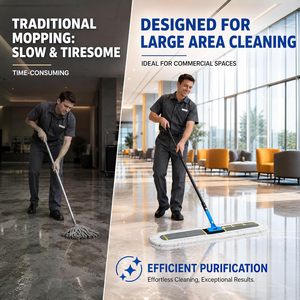 Mopas de Algodón Ajustables para Uso en Seco/Húmedo con Escurridor Automático para Pisos de Madera y Azulejos, Duraderas y de Calidad Premium - Product Image 2