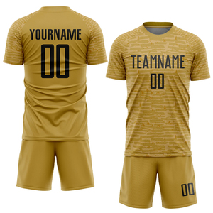 Ensemble de maillots de football personnalisés à séchage rapide pour adultes, kit de football respirant à séchage rapide avec nom et numéro, uniforme de football en gros - Product Image 5