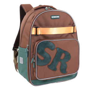 Multiple Pockets and Zipper Closure Unisex Daypack Fashion Student <b>Backpack</b> 15 Inches Softback Student <b>Backpack</b> - Product Image 1