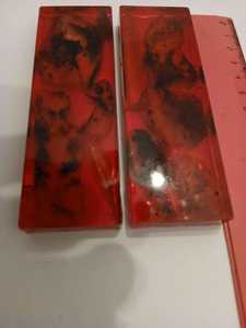 2 Placas de cuerno rayado de búfalo para fabricación de cuchillos, empuñaduras y marcos, incrustaciones para guitarra - Product Image 5