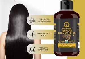 Aceite de Ricino al por Mayor, Aceite de Ricino Negro Jamaicano Prensado en Frío para el Crecimiento de Pestañas, Cejas y Cabello, Aceite Fortalecedor para la Línea del Cabello - Product Image 4