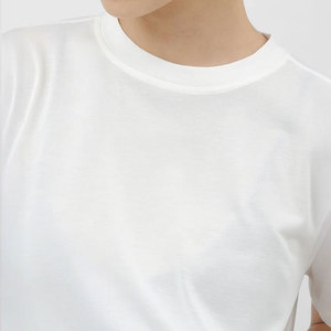 Fabricante Mayorista OEM de Tops Deportivos para Gimnasio, Camiseta Corta Transpirable para Mujer, Ropa de Verano, Camiseta Corta de Jersey de Algodón - Product Image 3