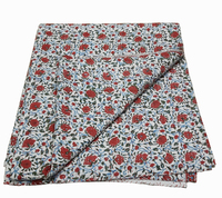 Ensemble de couette en coton à motif floral imprimé, design classique, pour toutes les saisons, usage domestique, style plié