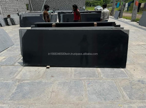 Premium poli brillant Z noir granit dalles solide uniforme cuisine salle de bain salon extérieur comptoirs revêtement de sol moderne - Product Image 2