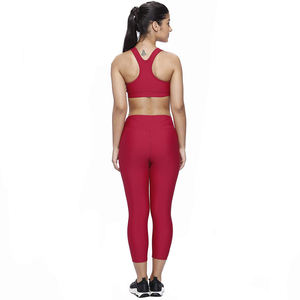 Conjunto Deportivo de 2 Piezas para Mujer, Transpirable, Color Rojo, Leggings de Fitness y Conjunto de Yoga sin Costuras de Alta Elasticidad - Product Image 2