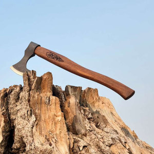 Viking Style Axe Industrial Carbon Steel Head Wooden Handle Nordic Design Camping Bushcraft <b>Wood</b> Chopping <b>Tool</b> Decorative - Product Image 1