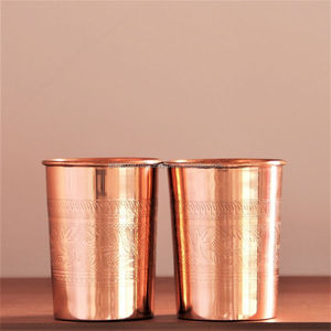 Verres en cuivre ayurvédiques traditionnels pour le bien-être quotidien et une santé équilibrée - Product Image 1