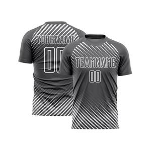Fournisseur direct d'usine, ensemble d'uniformes de football à manches courtes en polyester sublimé à 100 %, prix abordable, nouveau style - Product Image 2