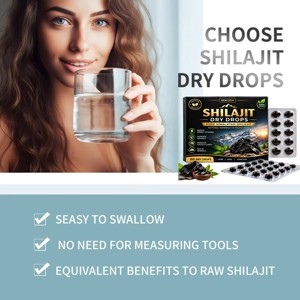 Vente OEM/ODM de gouttes de Shilajit sèches 200 mg, comprimés de Shilajit de l'Himalaya 100 % authentiques pour soutenir l'énergie et la résistance des hommes et des femmes - Product Image 2