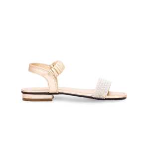 Sandales à talon dorées pour filles Design fantaisie KD9752 - Product Image 3
