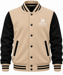 Custom logo <b>mens</b> <b>Varsity</b> <b>Jackets</b> <b>Men</b> Leather Sleeve Letterman solid color autumn wear <b>bomber</b> <b>jacket</b> customized logo <b>mens</b> <b>jacket</b> - Product Image 1