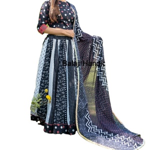 Women's Formal Cotton Maxi Lace Tassel <b>Skirt</b> with Natural Waistline Breathable Fabric Wrap Design-Handmade - Product Image 5