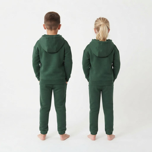 Conjunto Deportivo Unisex de Alta Calidad al por Mayor, Dos Piezas, Sudadera con Cremallera Completa, Pantalones Deportivos, Color Sólido, Ropa Casual, Fabricante con Logotipo Personalizado - Product Image 2