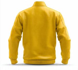 High Quality <b>Men's</b> PU <b>Leather</b> <b>Jacket</b> Stand Collar Zipper Closure - Product Image 5
