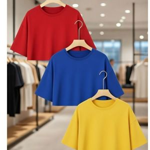 T-shirt de fitness respirant et écologique en coton et élasthanne, brodé et imprimé, coupe courte, pour femme, fabriqué au Bangladesh – Meilleure vente - Product Image 1