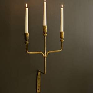 เชิงเทียนทองเหลืองแบบแท่งเชิงเทียนเชิงเทียนทองเหลืองของตกแต่งบ้านของตกแต่งบ้านเชิงเทียนโลหะ - Product Image 4