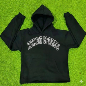 Sweat-shirts à capuche avec logo sérigraphié, couleur unie, très demandés par les clients, streetwear, épaules tombantes, pour hommes - Product Image 6