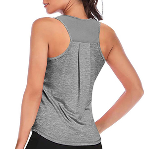 Camiseta sin Mangas Deportiva para Mujer, Talla Grande, Lisa, Informal, de Verano, Transpirable, de Secado Rápido, Tejido de Alta Calidad, Servicio OEM ODM - Product Image 5