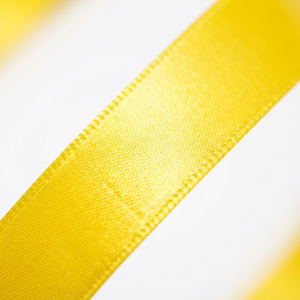 Cinta de Satén Amarilla Brillante de 12 mm, de una Sola Cara, Directo de Fábrica, 10 Rollos x 8 Metros, para Regalos de Graduación, Embalaje Minorista, Envoltura de Regalos - Product Image 1