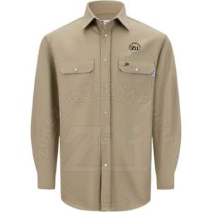 Camisa de Trabajo de Manga Larga Certificada para Soldadura, Resistente al Fuego, Lavable, NFPA 2112 FR, Ropa Ignífuga de Algodón Soldado, Paquete con Respirador - Product Image 6