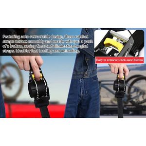 Juego de 2 Tensoras Automáticas de Trinquete de 1''x10'' para Sujeción de Carga, Resistencia a la Rotura de 1500 Libras - Product Image 2