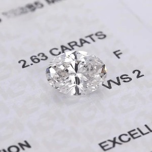 D'VINS JEWELS B2B 0.5 Carat G VVS2 Oval Cut Loose Lab Grown Diamond IGI Certified for Jewelry Making - Product Image 2
