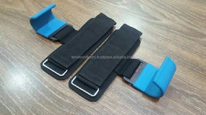 Ganchos Metálicos para Levantamiento de Pesas y Correas para Peso Muerto con Agarres Antideslizantes de Alta Resistencia Personalizados para Entrenamientos de Fisicoculturismo en el Gimnasio - Product Image 3