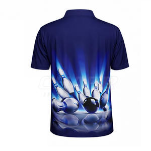 Jersey de Boliche Transpirable para Hombre, Diseño 2026, Tallas Grandes, Venta al Por Mayor, 100% Poliéster, Ropa Deportiva, Servicio OEM a Bajo Precio - Product Image 3