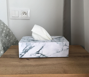 Modern <b>Marble</b> Eco-Friendly Tissue Box with Sleek Design for Home Office Decorative Use by JANNAT EXPORT - Product Image 6